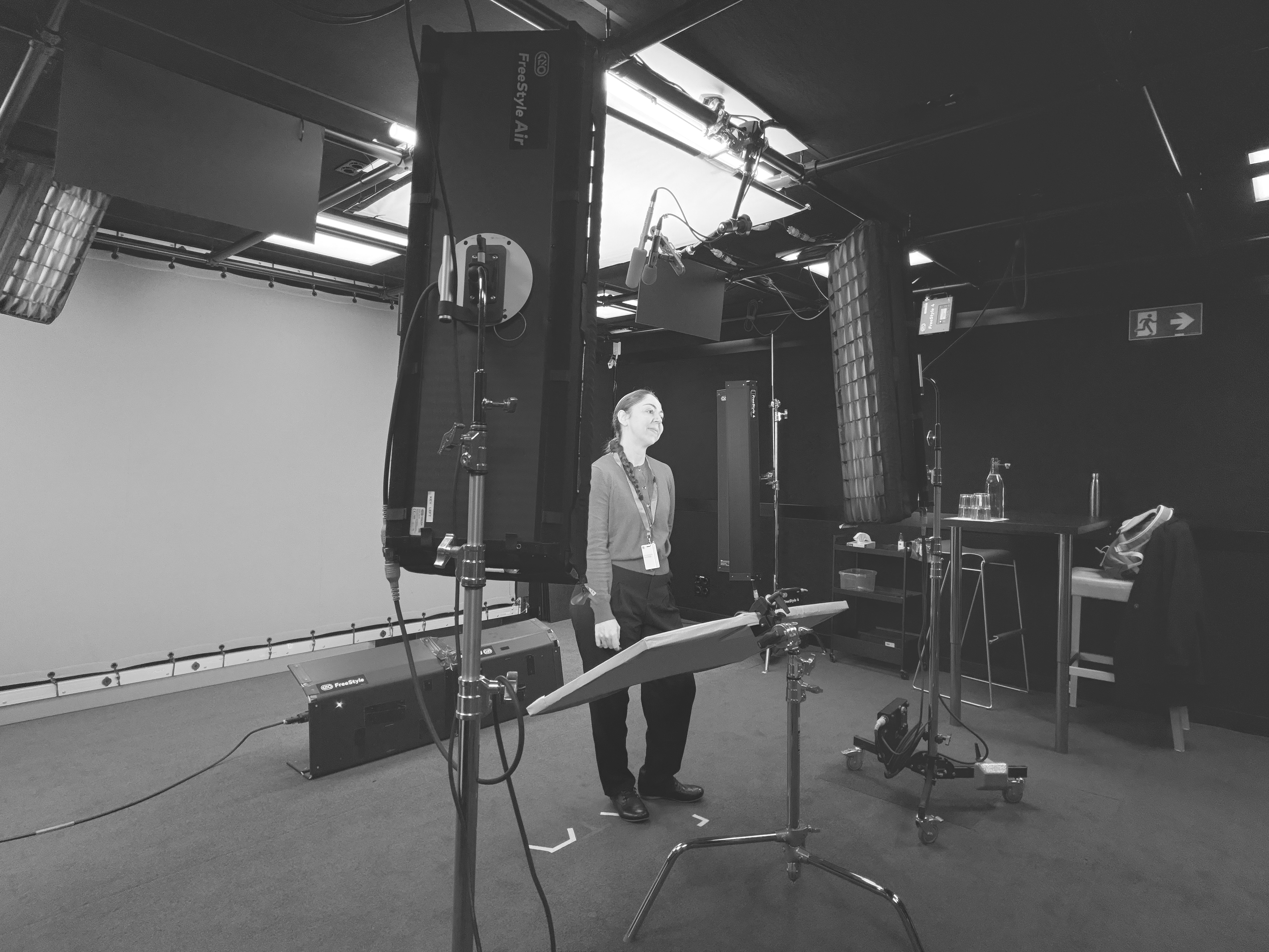 Victoria Pérez in the studio